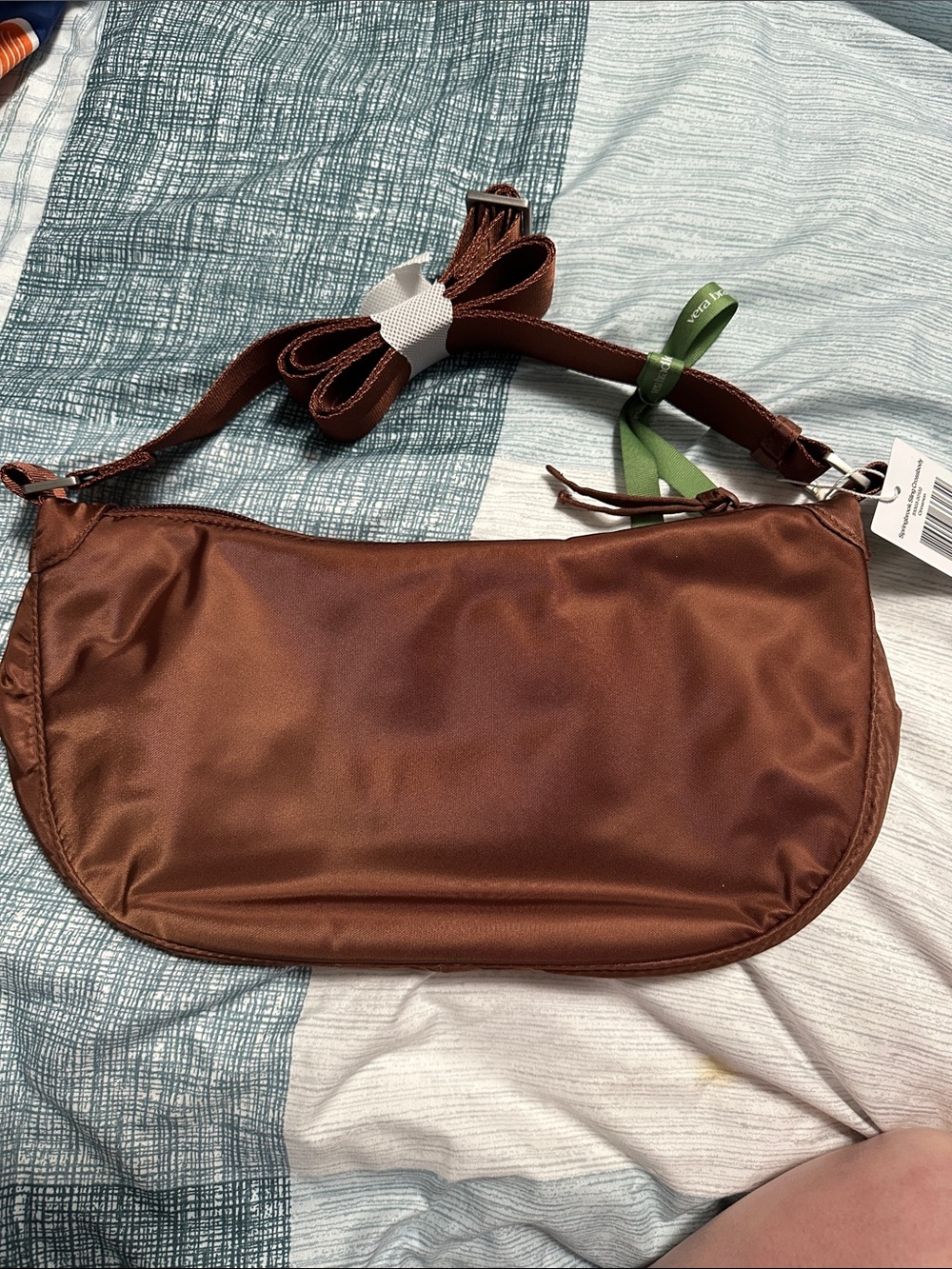 Vera Bradley Satin Shoulder Bag in Brown